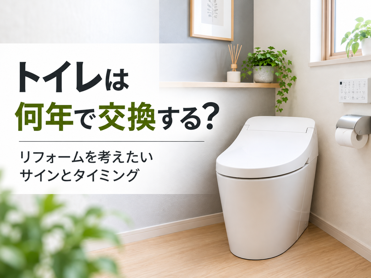 トイレは何年で交換する？リフォームを考えたいサインとタイミング
